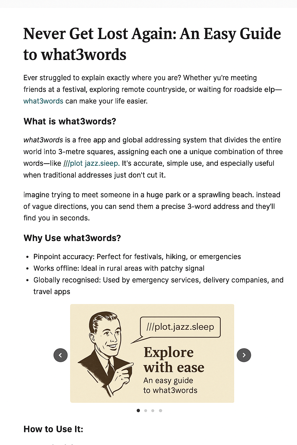 AN info gram about What3Words and how to use it. What is what3words, and can it make your life easier?